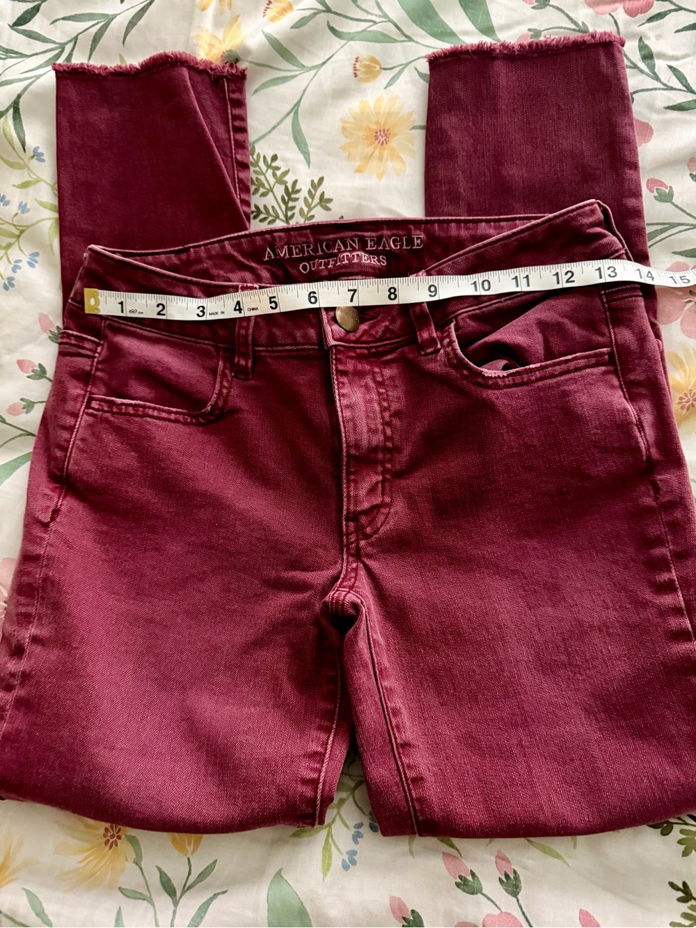 American Eagle Outfitters Wine High-Rise Women’s Jeans, like New!